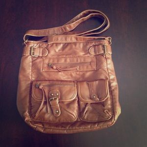 Brown purse.