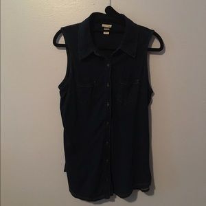 Dark Wash denim shirt