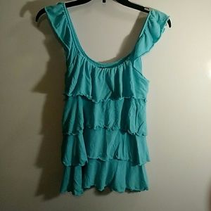 Ruffle tiered tank