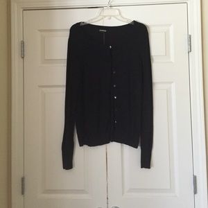 Black cardigan