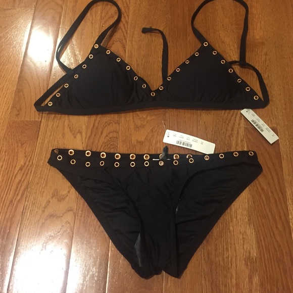 NWT❗️Jcrew black bikini bathing suit!