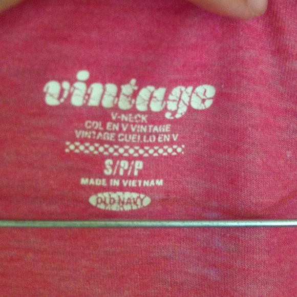 Plain Hot Pink V-neck Tee from Old Navy - Picture 2 of 2