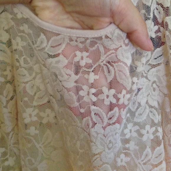 Blush Lace Tank - Picture 3 of 3