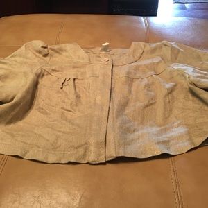 Gold and cream cropped jacket