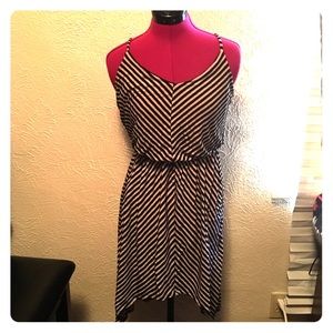 High and Low Urban Outfitters Dress Nude and Black