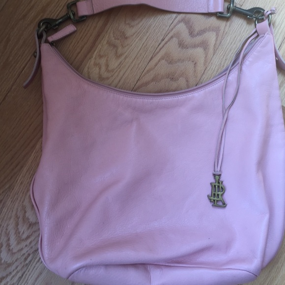 Ralph Lauren pink leather shoulder bag