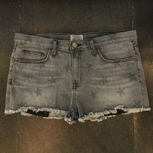 Current Elliott star print boyfriend shorts