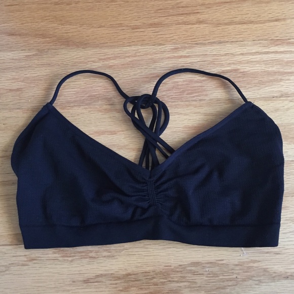 Free People Other - Free People Black Strappy Back Bra