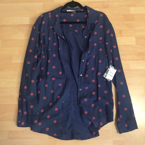 Hinge Polka Dot Flannel NWT