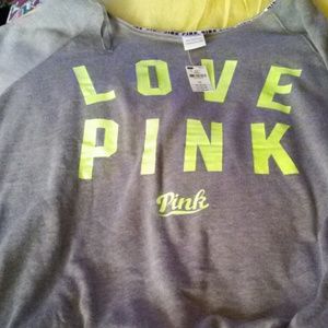 Pink light weight sweat shirt