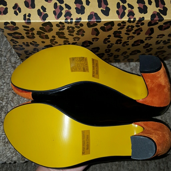 🎉HP🎉Henry Ferrera NEW Color Block Adorable Heels - Picture 3 of 3