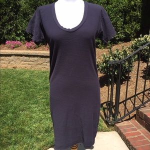 James Perse Navy Blue T-shirt Dress