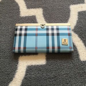 Checkered Blue wallet