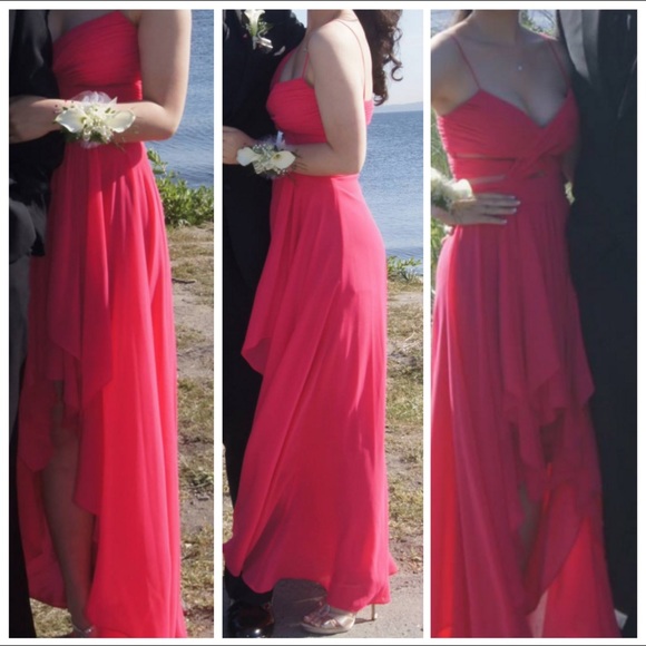 Pink high-low dress from Cache size 0 - Picture 4 of 4