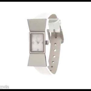 Kate spade white silver bow watch not