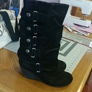 Wedged Blowfish Boots