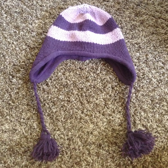 Purple Knitted Winter Hat - Picture 2 of 2