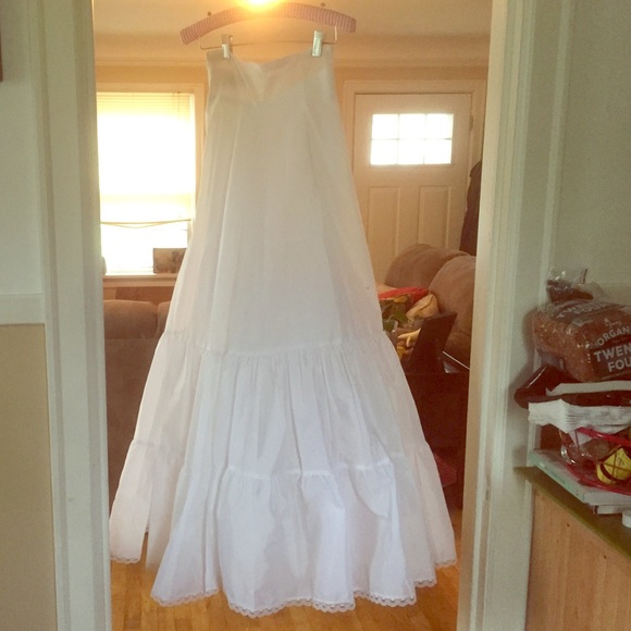 David's Bridal A-line medium fullness 2 tier slip.
