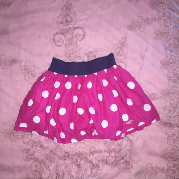 Magenta Polka Dot Skirt