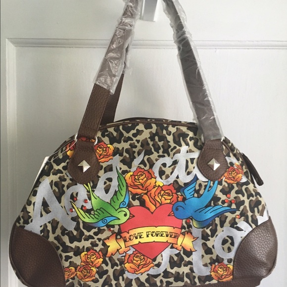 Love Forever Tattoo Graphic Purse NWT