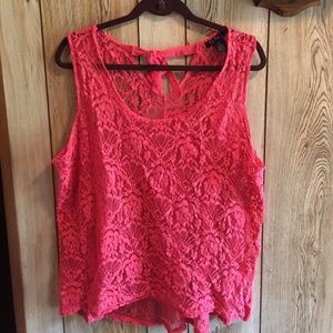 Lace tank top