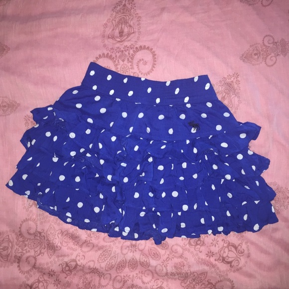 Blue Polka Dot Skirt - Picture 1 of 1