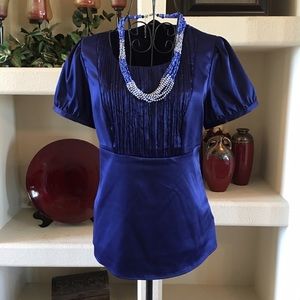 The Limited blue blouse
