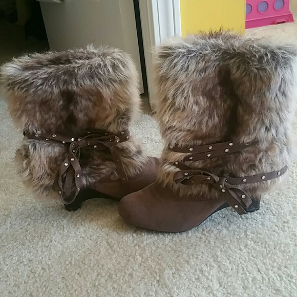 Furry boots