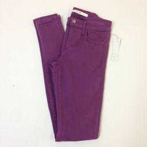 Joe's purple skinny jeans