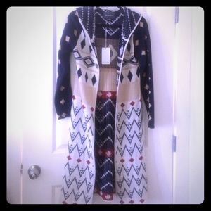 Long Aztec/Tribal Cardigan
