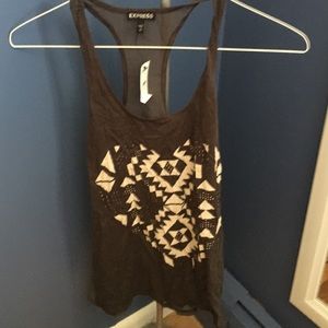 Women's tribal heart tank top size small