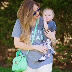 Loved by Hannah & Eli Mama Bear Tee L
