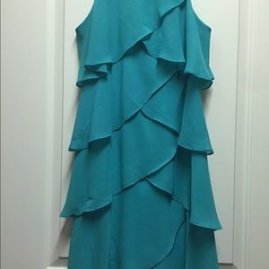 Camille Aqua Evening Dress