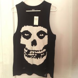 Misfits Iron Fist Hot Topic Tank Sweater New Small