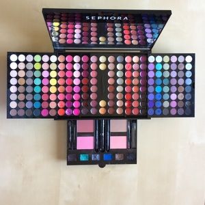 Sephora all in 1 make up box with mirror.