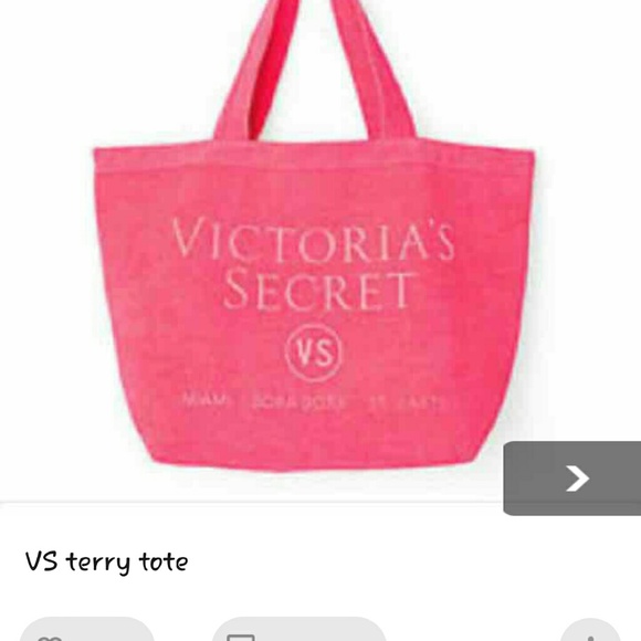 Brand New Victoria Secret Tery Cloth Beach Tote