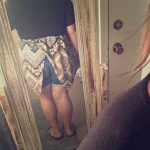 Black open back blouse