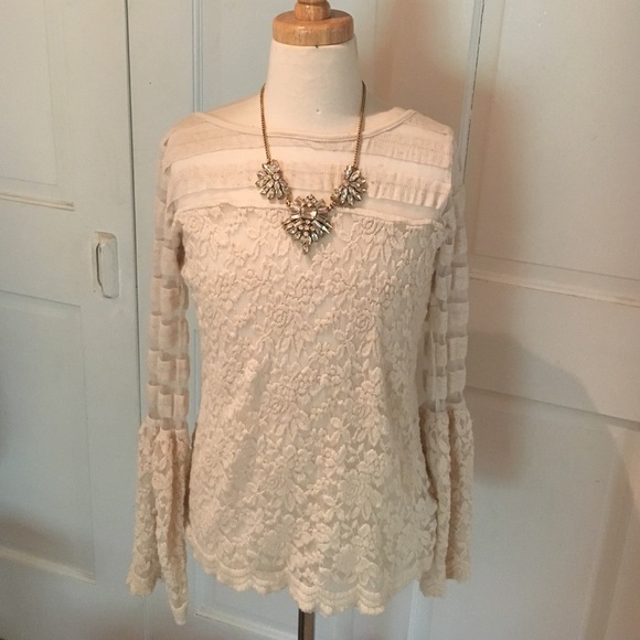 Sheer Anthropologie Top