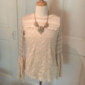 Sheer Anthropologie Top