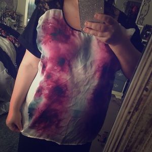 Adorable pink and black blouse !