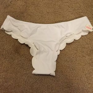 Victoria Secret pink ruffle swim bottoms