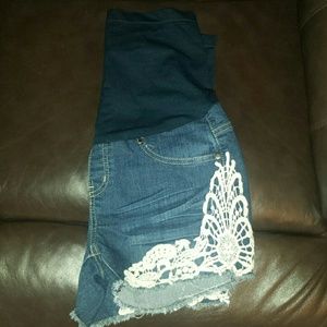 Maternity Jean Shorts