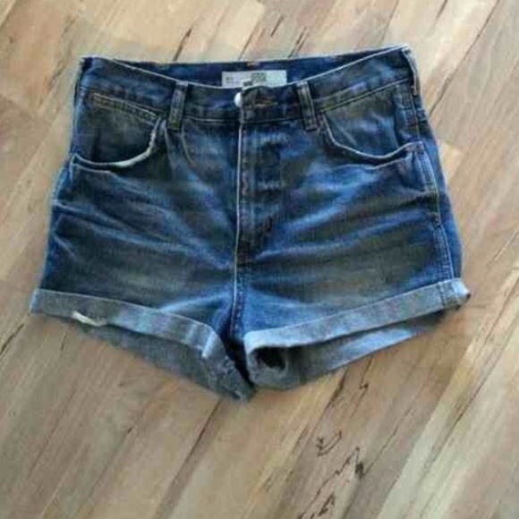 topshop denim rosa shorts