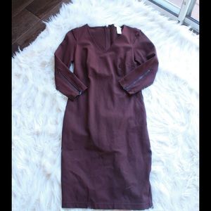 Dark Red Wine Kenar Dress