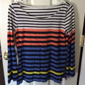Jcrew factory multicolored stripped tshirt