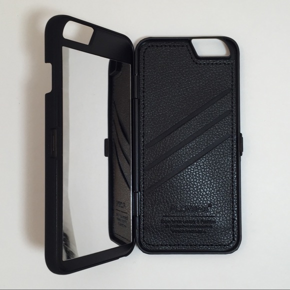 iPhone 6 Plus • black mirror wallet phone case - Picture 2 of 3
