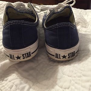 Practically new navy blue converse