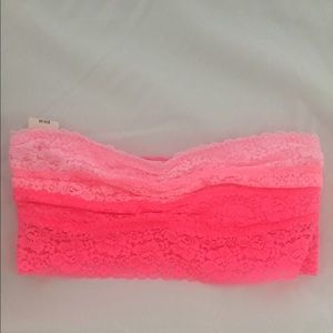 NEW Victoria's Secret PINK Lace Bandeau S