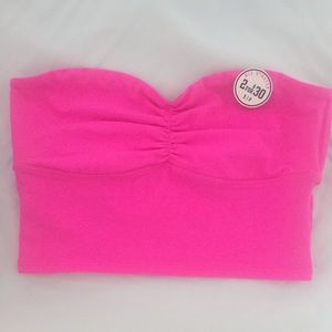 NEW Victoria's Secret PINK Longline Crop Bandeau S