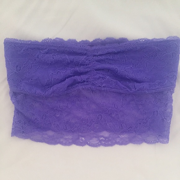 NEW Victoria's Secret PINK lace longline bandeau S